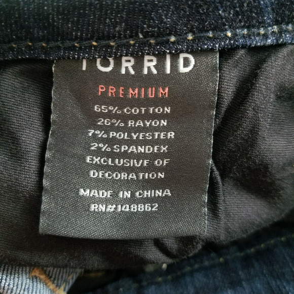 Torrid Jeans Skinny Dark Wash Sz 18 NWT - Picture 6 of 7